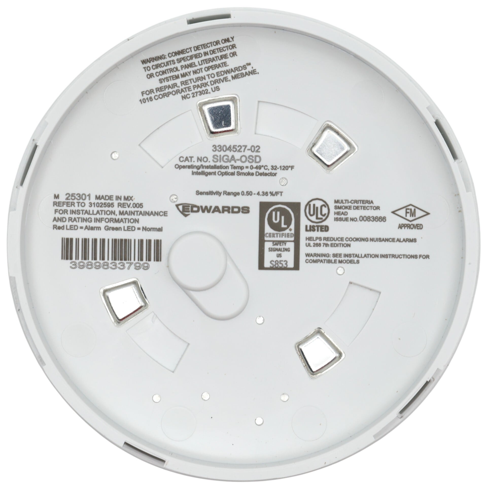 Edwards EST SIGA-OSD Signature Optical Smoke Detector - Image 3