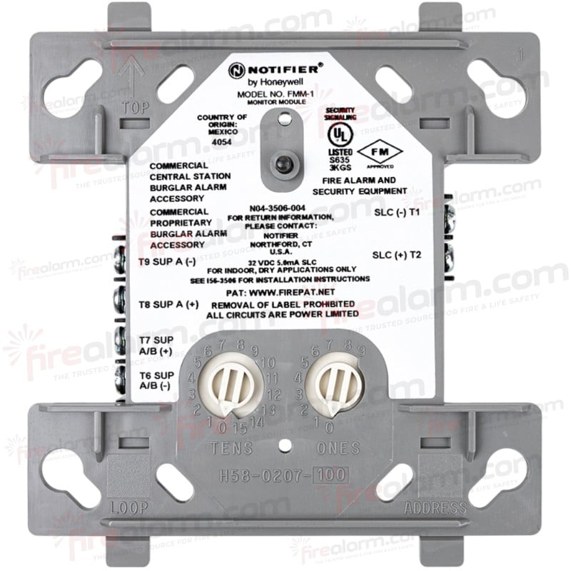 Notifier FMM-1 FlashScan Addressable Monitor Module