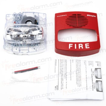 Simplex 4903-9427 Horn-Strobe, Red, "FIRE" - Image 4