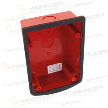 Simplex 49WPBB-SVWR Weatherproof Back Box, S/V, Wall, Red - Image 2