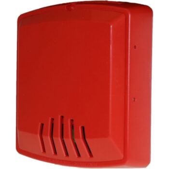 Potter PE-HNR Horn, Red, Wall-Mount, Indoor, 12/24 VDC - Image 3