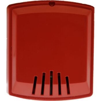 Potter PE-HNR Horn, Red, Wall-Mount, Indoor, 12/24 VDC - Image 2