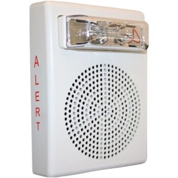 Eaton E50H-24MCW-ALW Speaker Strobe, Wall, White, ALERT