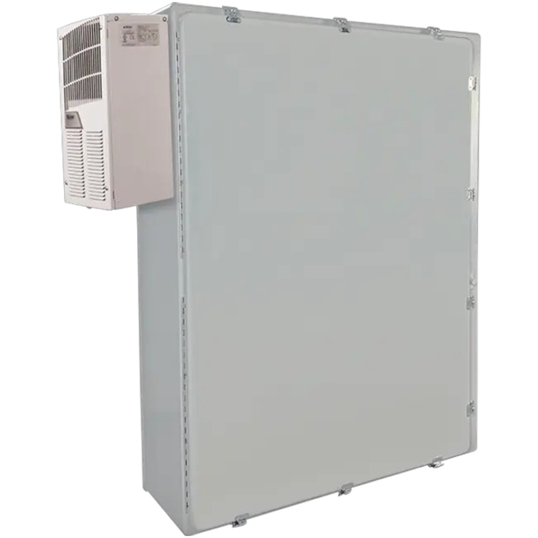 STI EN483612-O2 EnviroArmour Fiberglass Enclosure, Solid Door, AC/Heat