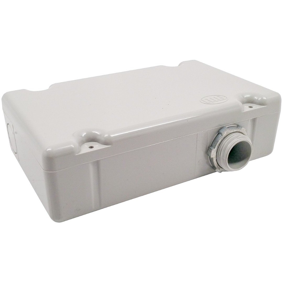Functional Devices PE6010-GY Plastic NEMA1, Grey Lid, 4in Track