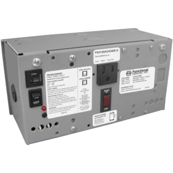 Functional Devices PSH100A24DWB10 Enclosed Power Supply 100VAAC 2.5ADC, 10A Breaker
