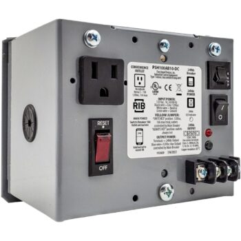 Functional Devices PSH100AB10-DC Enclosed Power Supply Single 60WDC, 10A Breaker