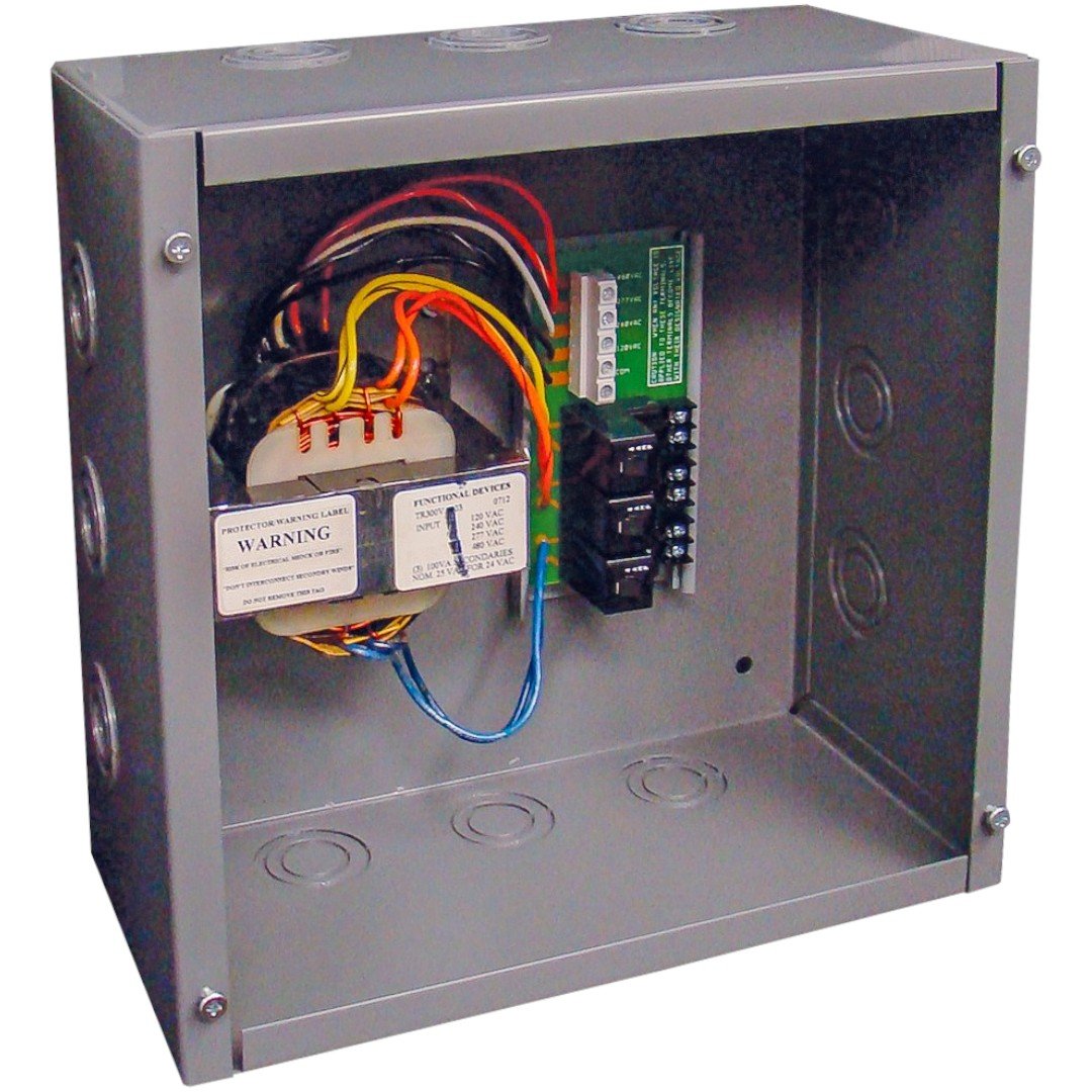Functional Devices PSH300A-IC Enclosed Power Supply 100VA x3 120-480 to 24VAC, UL508