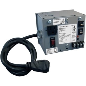 Functional Devices PSH40AB10-EXT2 Enclosed Power Supply 40VA, 120-24VAC, 10A, Cord