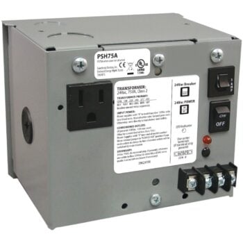 Functional Devices PSH75A Enclosed Power Supply 75VA, 120-480 to 24VAC