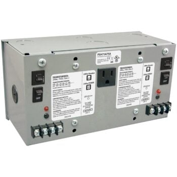 Functional Devices PSH75A75A Enclosed Power Supply Dual 75VA, 120-480 to 24VAC