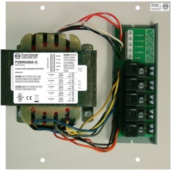 Functional Devices PSMN500A-IC Panel Power Supply 2.75in, 5 x 100VA Out, UL508