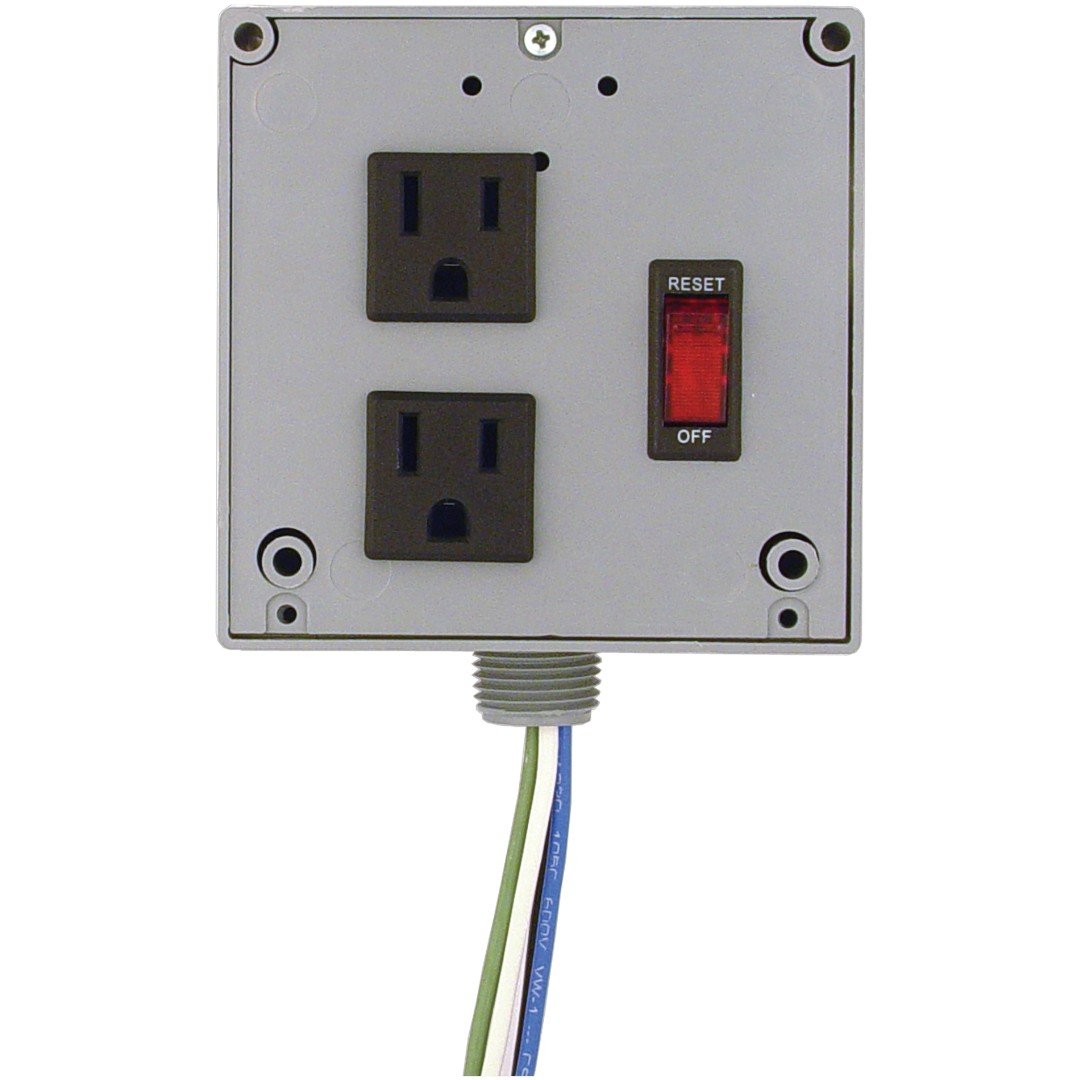 Functional Devices PSPW2RB4 Enclosed Power Center 120VAC, 4A, 2 Outlets