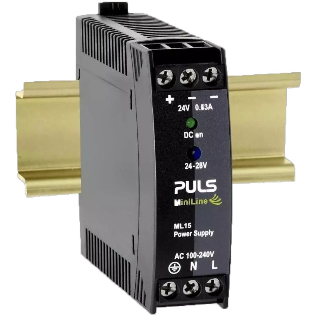 Functional Devices PULS-ML15-241 DC Power Supply DIN Rail, 15W 24VDC, Screw Terminal