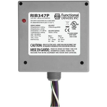 Functional Devices RIB347P Enclosed Relay 20A DPDT 347VAC