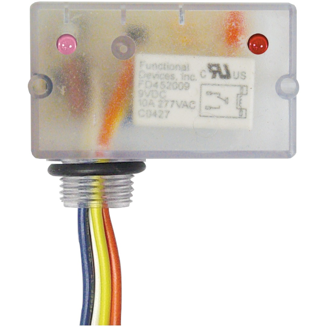 Functional Devices RIBHX24BF-N4 Enclosed Relay 20A SPST 24VAC/DC, Fixed Sensor, N4