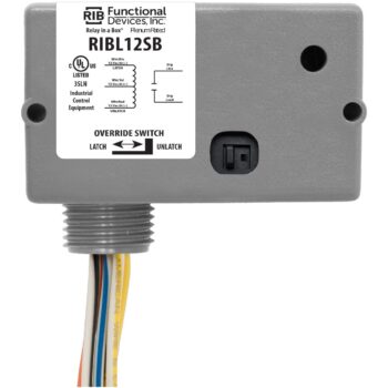 Functional Devices RIBL12SB Enclosed Relay 20A 12VAC/DC, Latching, Switch