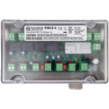 Functional Devices RIBLB-6 AHU Logic Circuit, 6 Alarm, 24VAC/DC, NEMA1