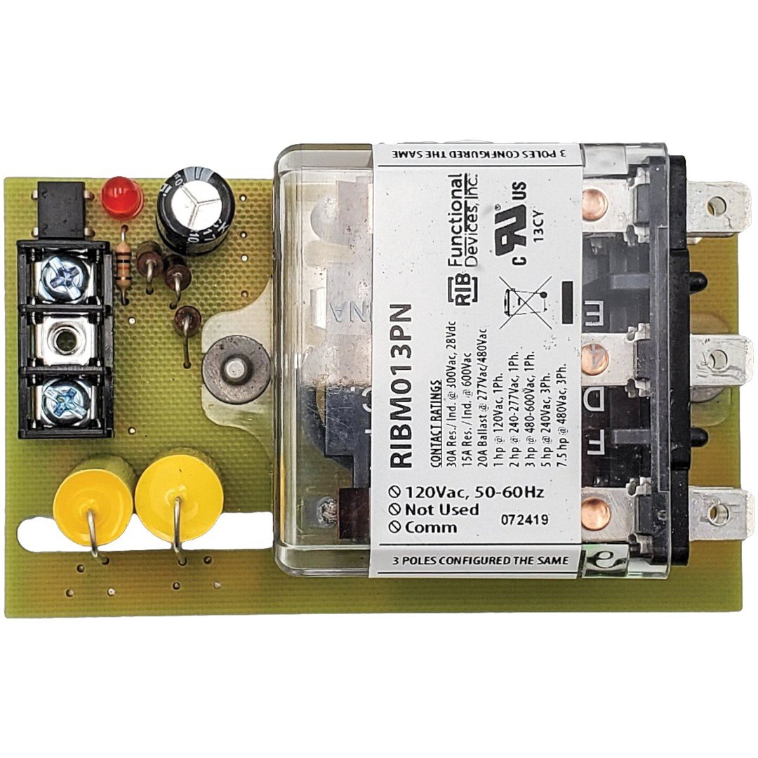 Functional Devices RIBM013PN Panel Relay 4in 30A 3PDT 120VAC