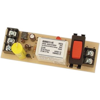 Functional Devices RIBMH1S-NC Panel Relay 4in 15A SPST-NC 10-277VAC, Ovrd