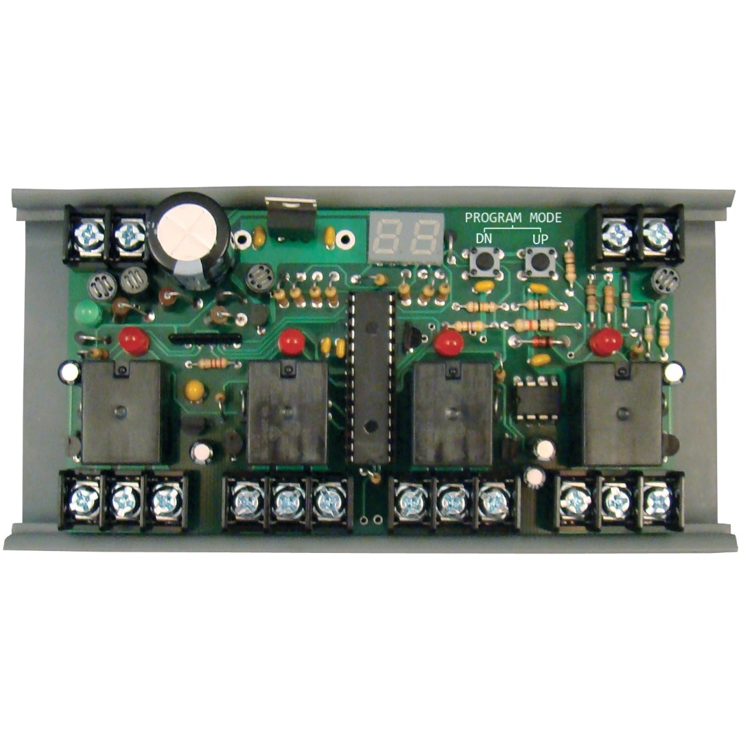 Functional Devices RIBMN24Q4C-PX Panel Sequencer 2.75in 4 x SPDT, 0-10V, MT212-6