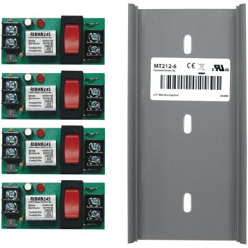 Functional Devices RIBMN24S-4T Panel Relay 4 x RIBMN24Ss, MT212-6