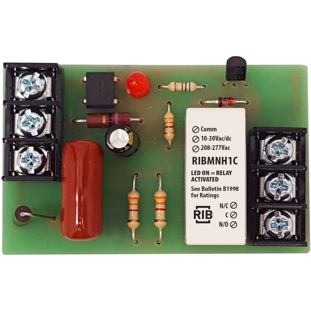 Functional Devices RIBMNH1C Panel Relay 2.75in 15A SPDT 10-277VAC