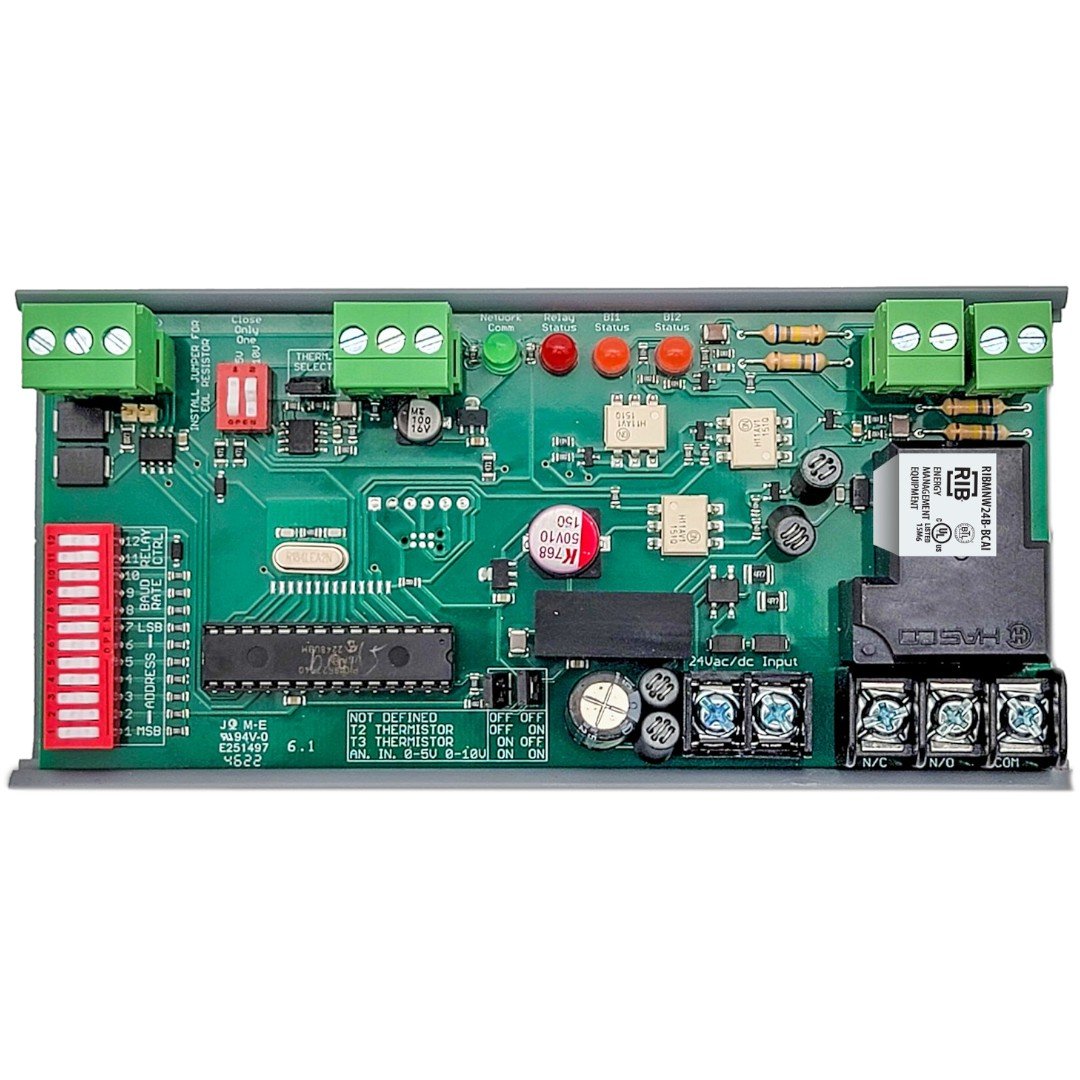 Functional Devices RIBMNW24B-BCAI BacNet Relay 2.75in 20A, 24VAC/DC, Analog In