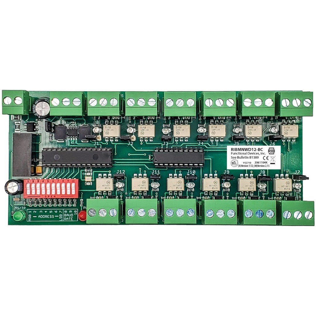 Functional Devices RIBMNWD12-BC BacNet Device 2.75in, 12DI with Accumulator
