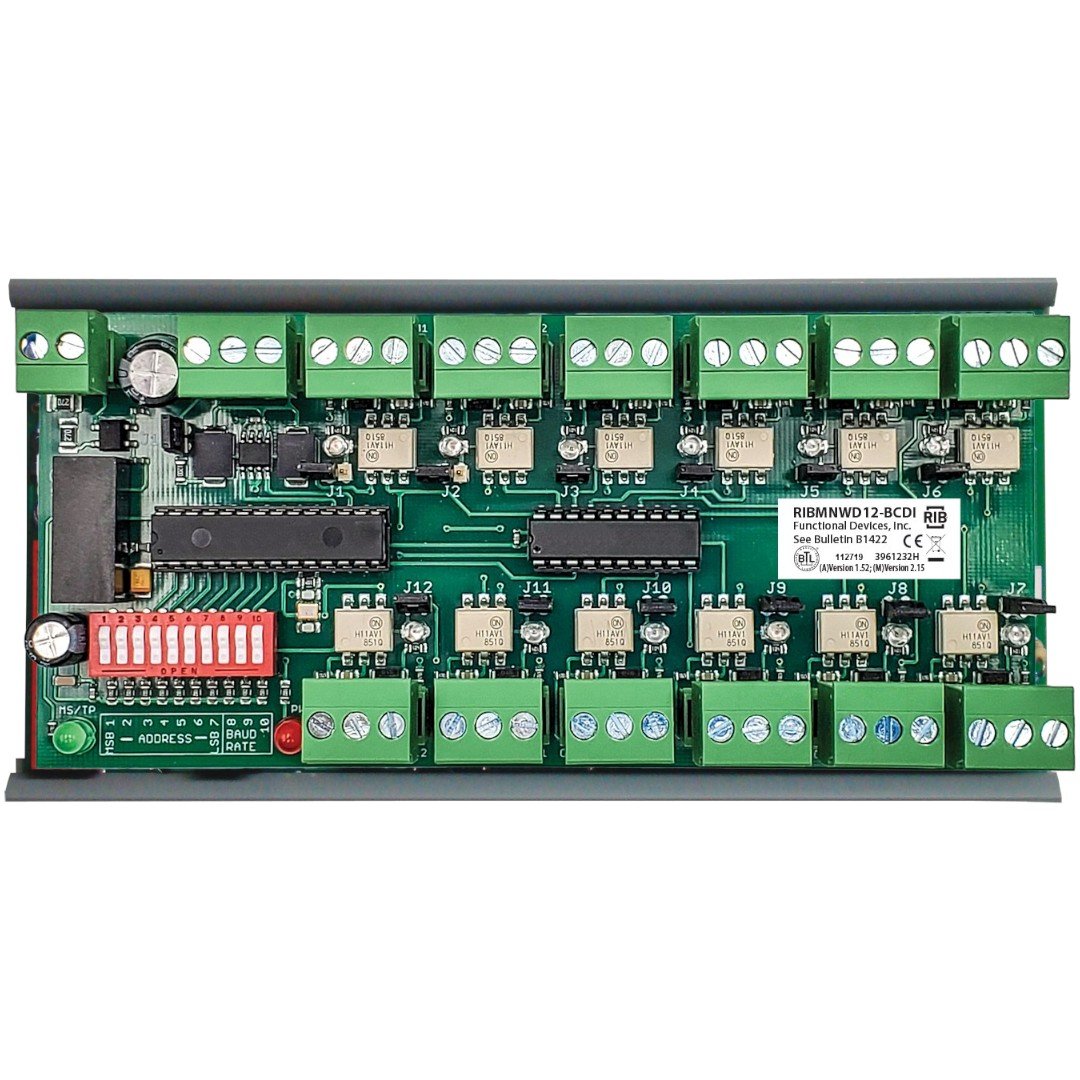 Functional Devices RIBMNWD12-BCDI BacNet Device 2.75in, 12 Digital Inputs