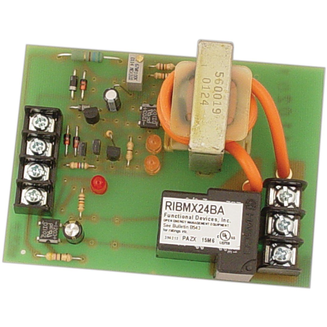Functional Devices RIBMX24BA Panel Relay 4in 20A SPDT, Adj AC Sensor