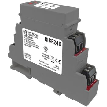 Functional Devices RIBR24D DIN Relay 10A DPDT 24VAC/DC