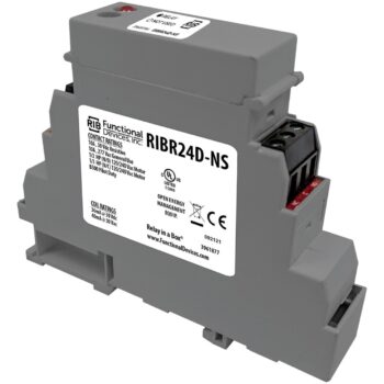 Functional Devices RIBR24D-NS DIN Relay 10A DPDT 24VAC/DC