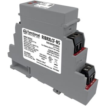 Functional Devices RIBRXLCF-NS DIN Relay 10A SPST 10-30VDC, Fixed Sensor