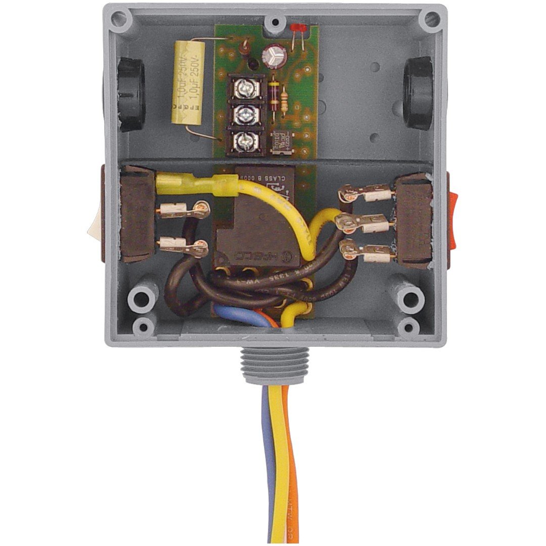 Functional Devices RIBT2401SBC Relay 20A SPDT 24V/120V, Ovrd, Hi-Low Sep
