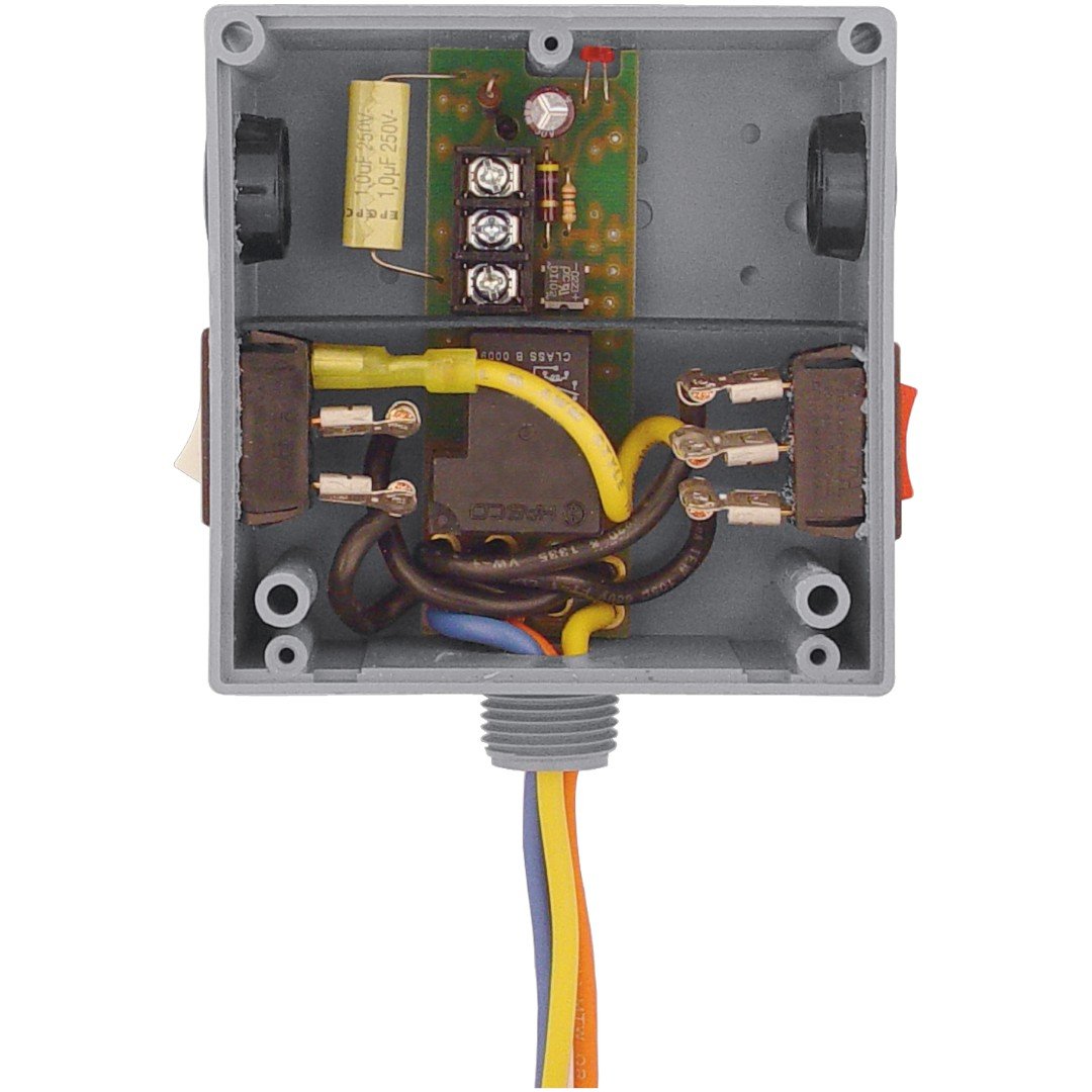 Functional Devices RIBT2402SBC Relay 20A SPDT 24-277V, Ovrd, Hi-Low Sep