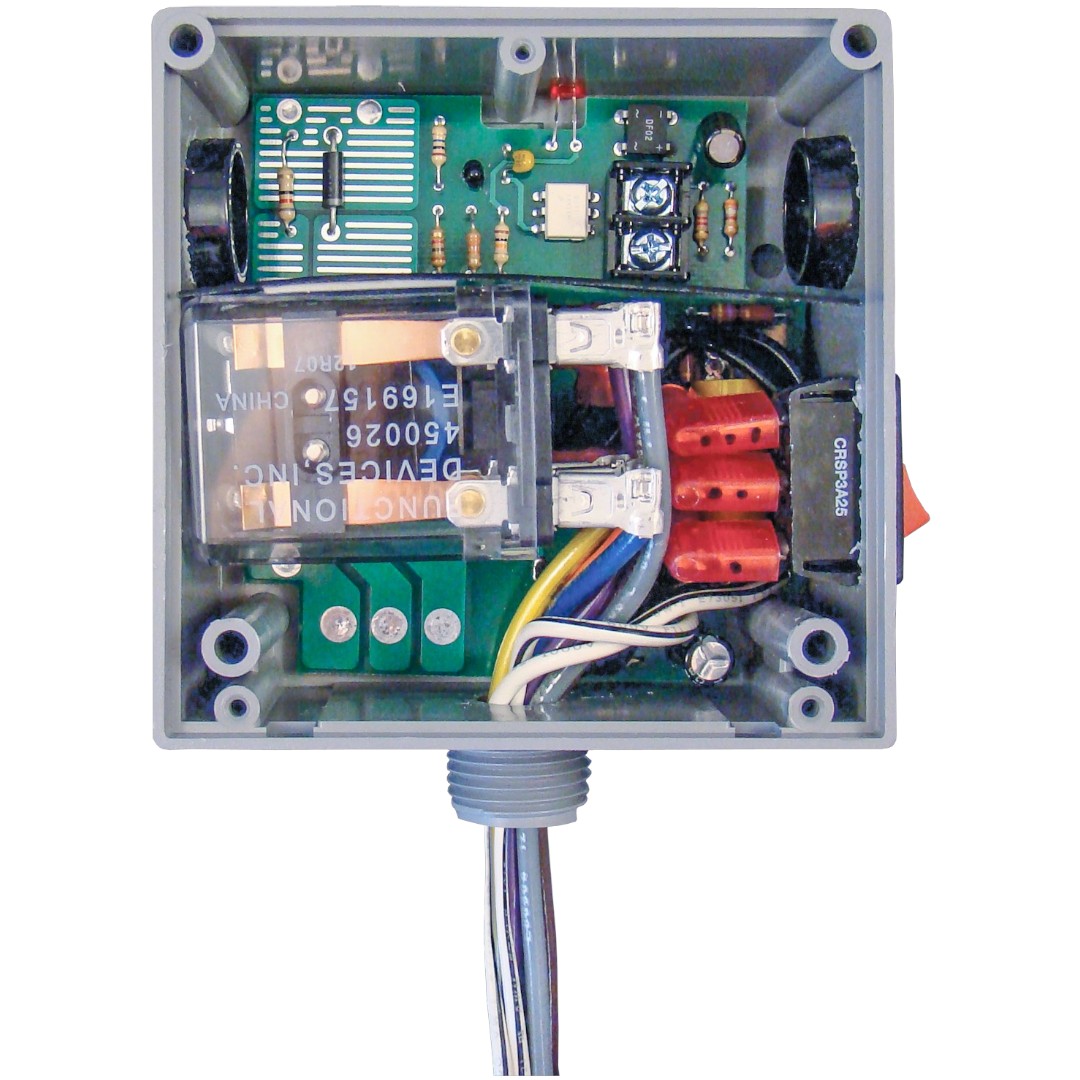 Functional Devices RIBTE01P-S Relay 20A DPDT 120V + 5-30V, Ovrd, Hi-Low