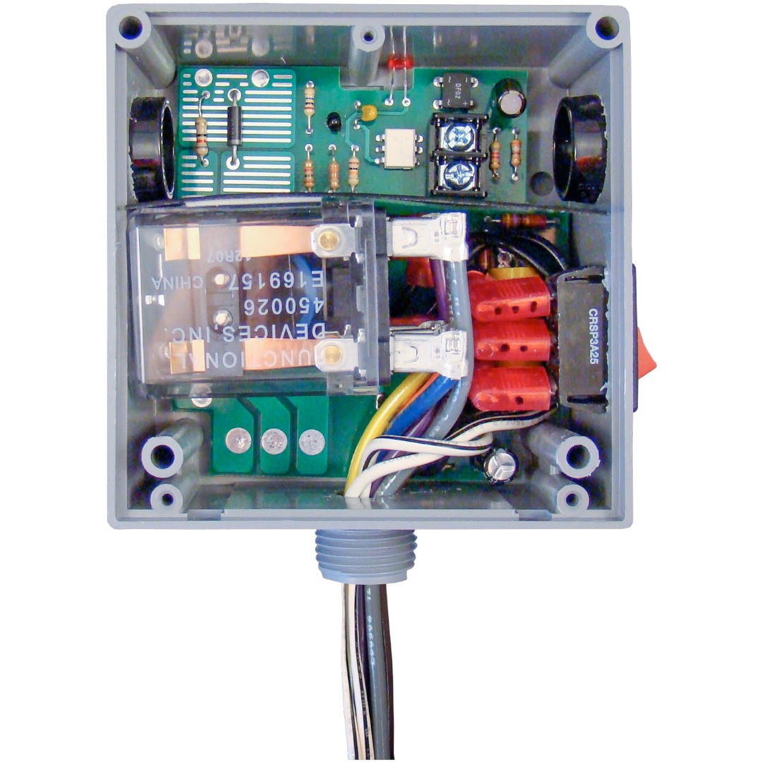 Functional Devices RIBTE02P-S Relay 20A DPDT 277V + 5-30V, Ovrd, Hi-Low