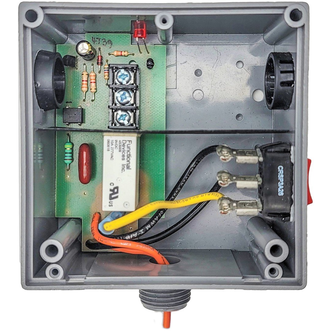 Functional Devices RIBTU1S Relay 10A SPST 10-120V, Ovrd, Hi-Low Sep