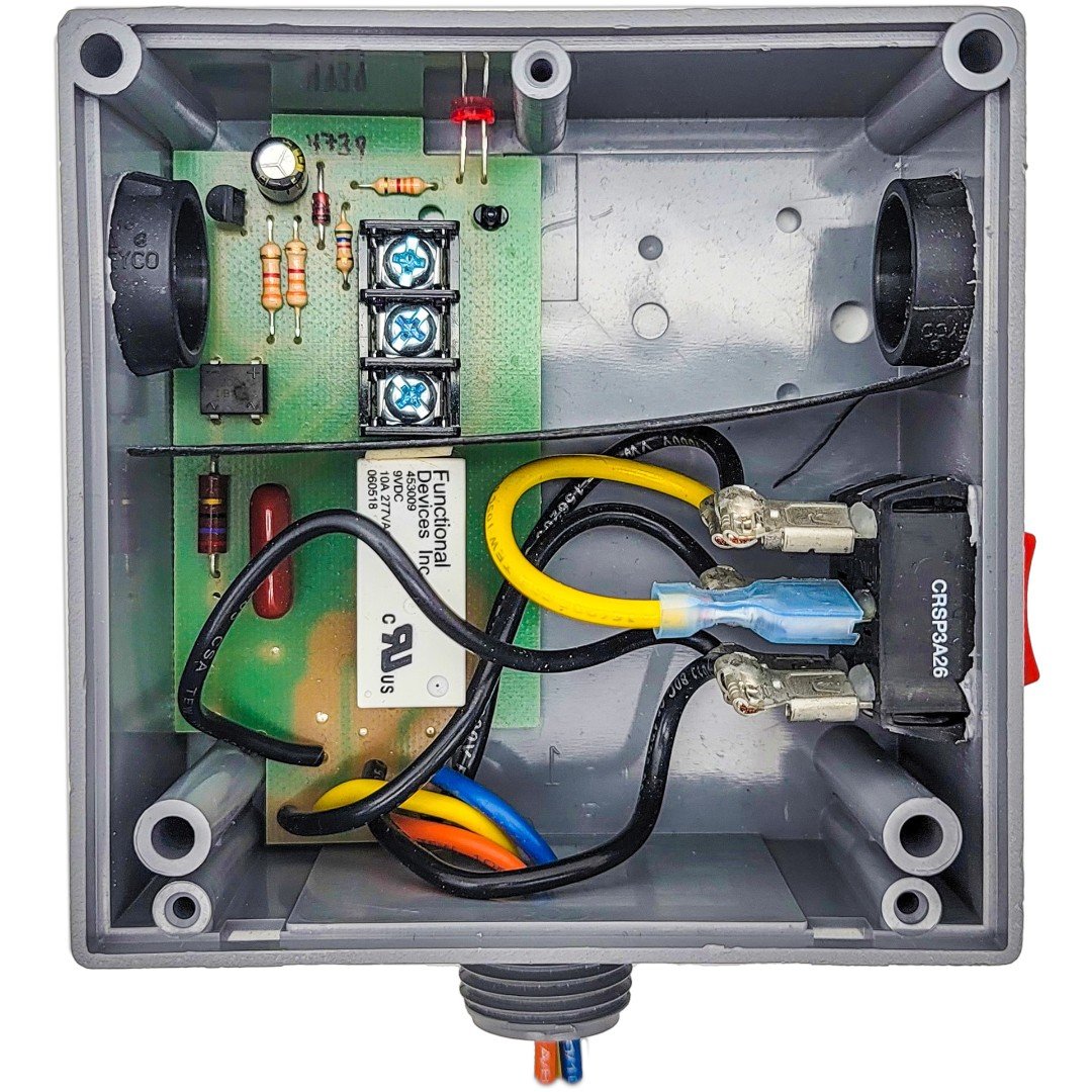 Functional Devices RIBTU1SC Relay 10A SPDT 10-120V, Ovrd, Hi-Low Sep