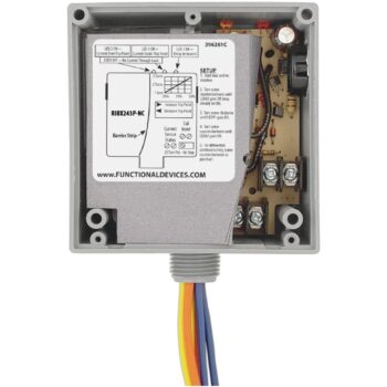 Functional Devices RIBX243PA-NC Relay 20A 3PST-NC 24V, Adj AC Sensor