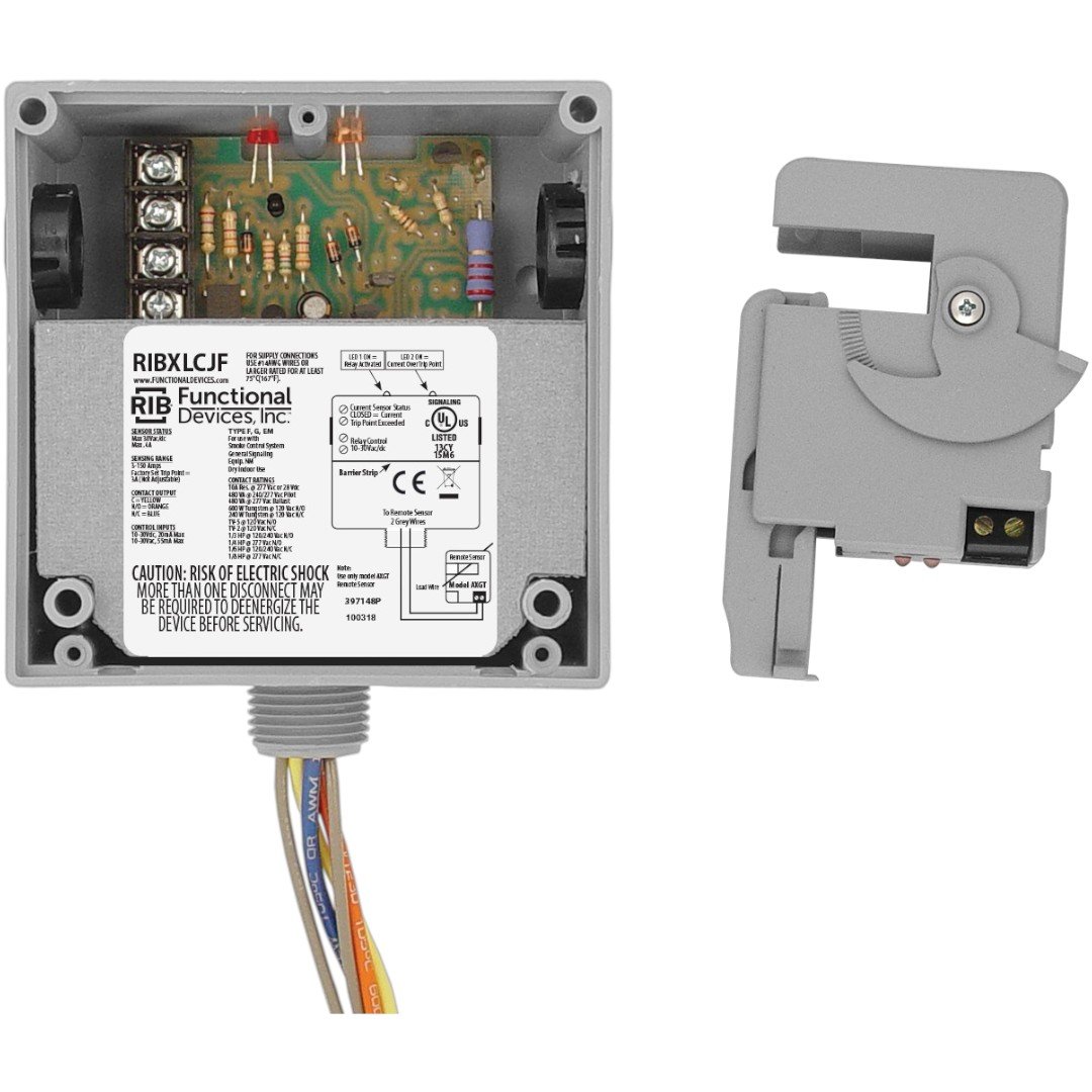 Functional Devices RIBXLCJF Relay 10A SPDT 10-30V, Split-Core Sensor