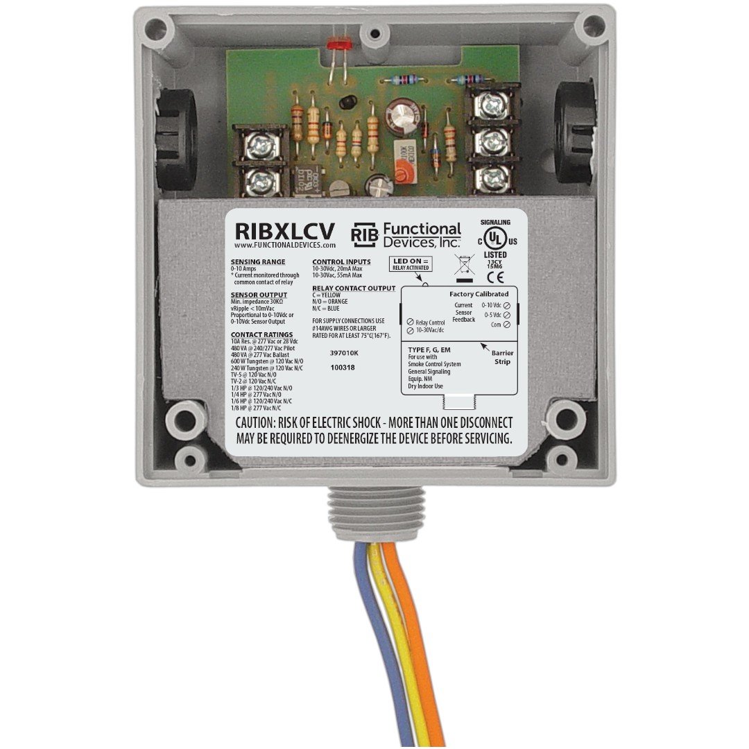 Functional Devices RIBXLCV Relay 10A SPDT 10-30V, Analog AC Sensor