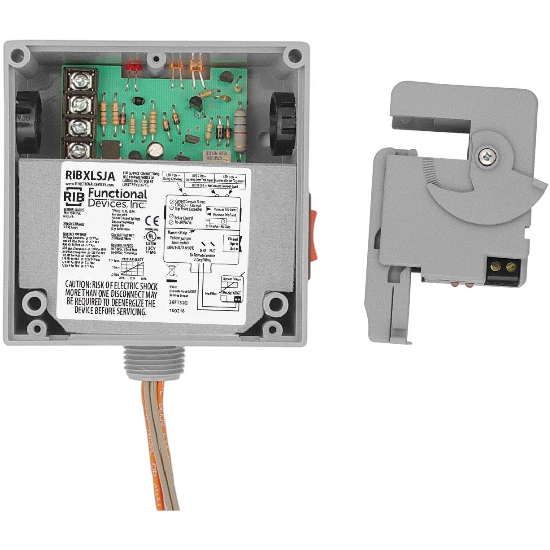 Functional Devices RIBXLSJA Relay 10A SPST 10-30V, Ovrd, Split Adj
