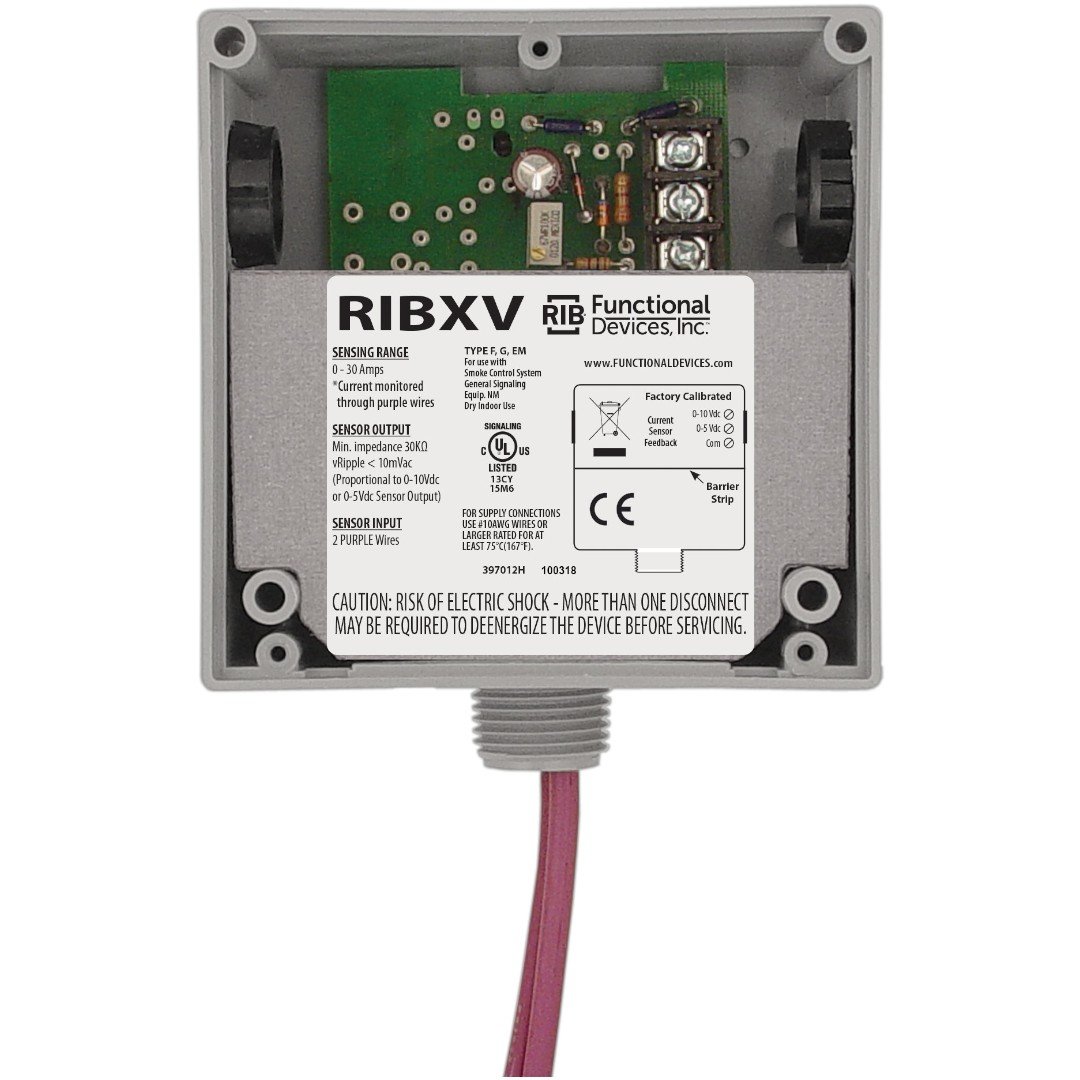 Functional Devices RIBXV Internal AC Sensor, Analog Output