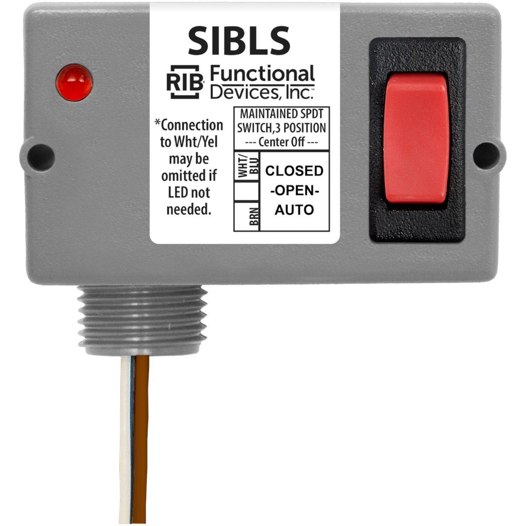 Functional Devices SIBLS Switch 30V, 3Pos Maintained, LED