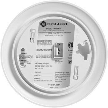 First Alert SM100V-AC Hardwired Smoke Alarm with Voice - Image 5