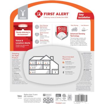 First Alert SM100V-AC Hardwired Smoke Alarm with Voice - Image 8
