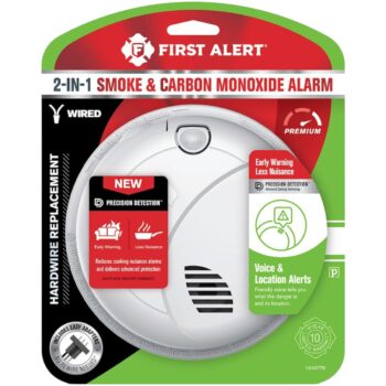 First Alert SMCO100V-AC Hardwired Smoke and CO Alarm with Voice - Image 2