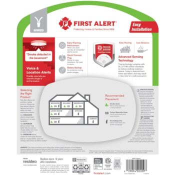 First Alert SMCO100V-AC Hardwired Smoke and CO Alarm with Voice - Image 7